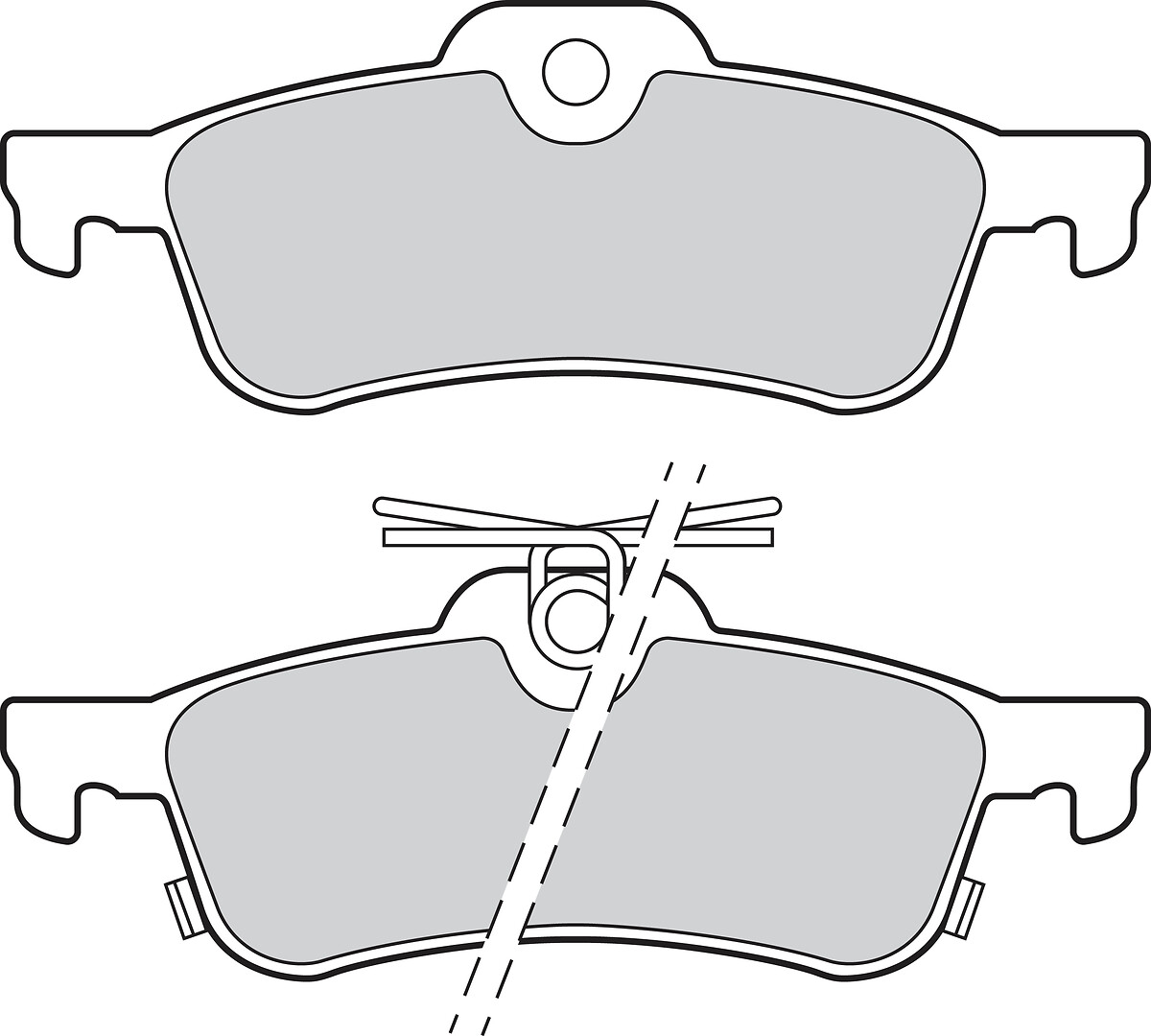 Jeu de 4 plaquettes de frein VALEO ref. 302911
